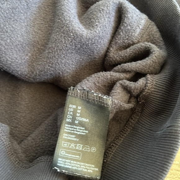 Embroidered Friends Womens Logo Black/Gray Hoodie Kangaroo Pocket Sweatshirt - Picture 7 of 7